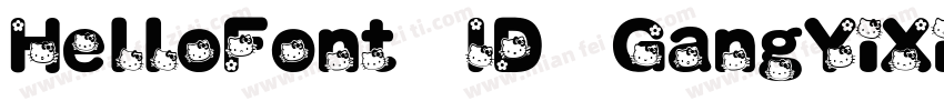 HelloFont ID GangYiXiaoZhuan字体转换